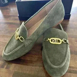 Ralph Lauren Averi Women’s Drab Green‎ Loafer 6.5B Brand New With Box